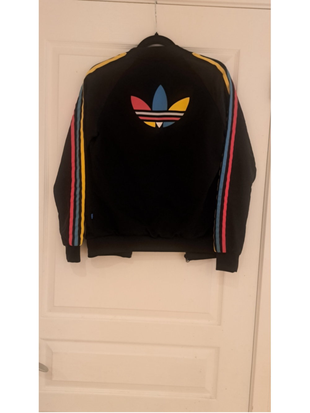 794 - Adidas Originals SST Rainbow Trefoil Track Jacket Black AY9435 2016 - Picture 5 of 10